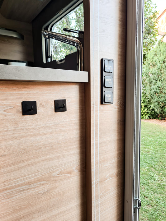 Aufkleber für Lichtschalter im Wohnwagen oder Wohnmobil, Sticker, Licht, Camping