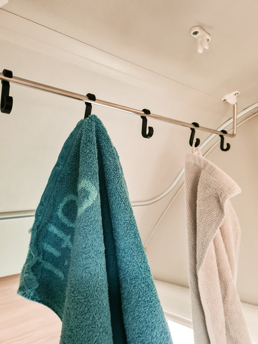 5x Haken für Handtuchstange