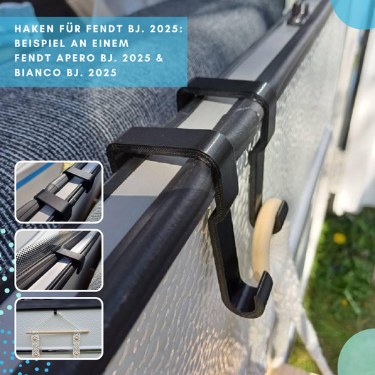 2x Haken für Wohnwagenfenster