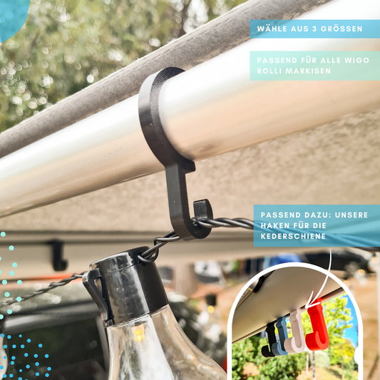 2x Haken für Dachstange (Wigo Rolli)