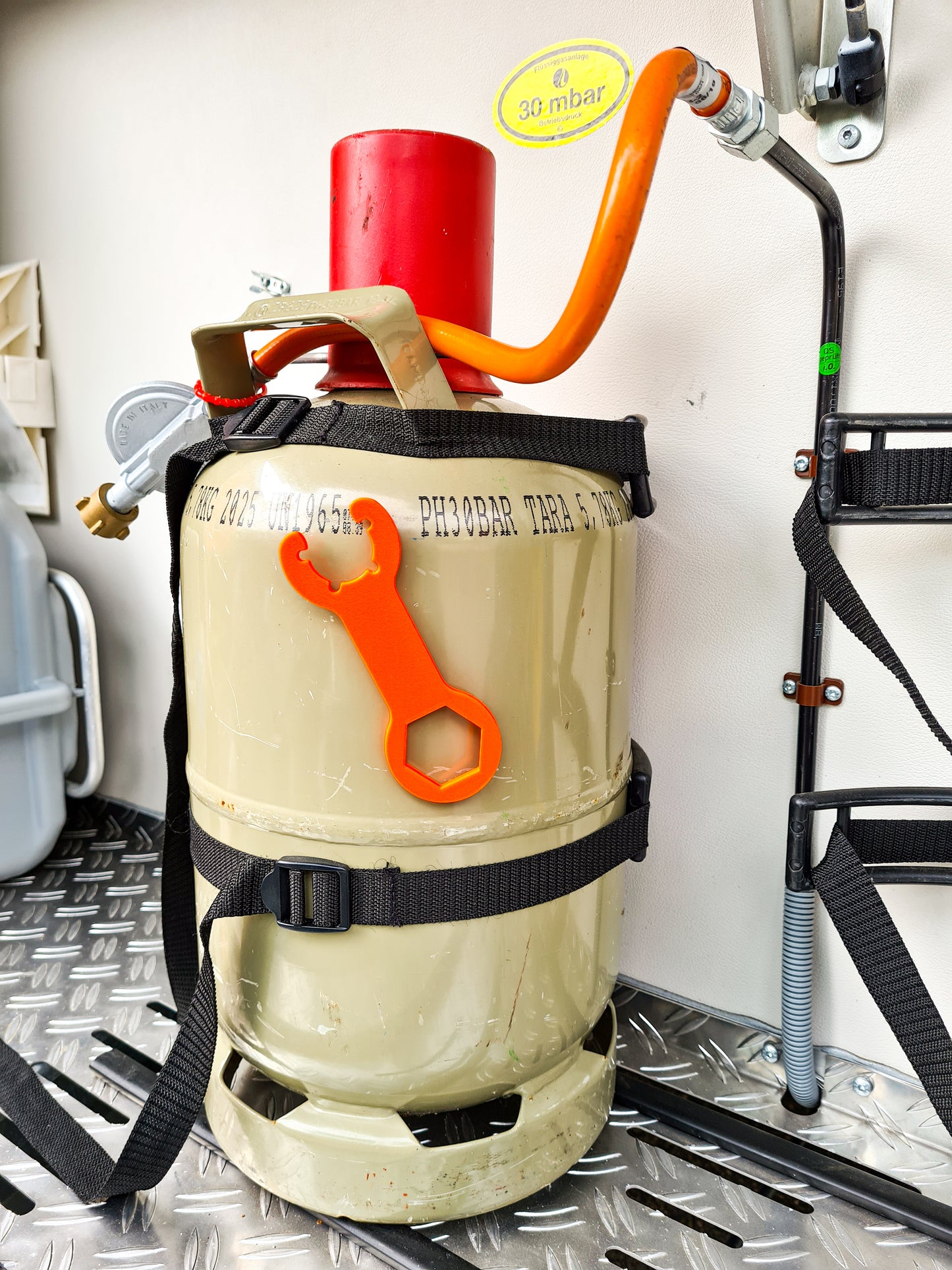 Magnetischer Gasflaschenschlüssel, Schlüssel für Gasflasche