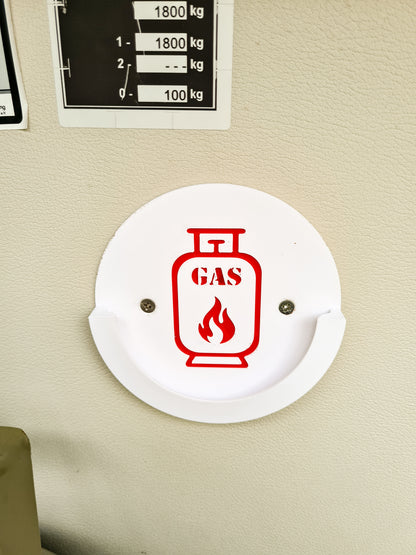 Halter für Gasflaschendeckel der Gasflasche
