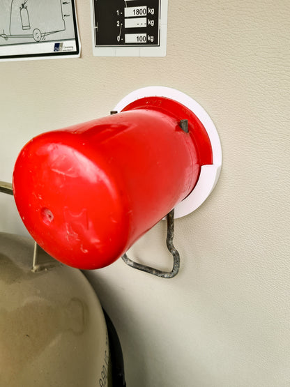 Halter für Gasflaschendeckel der Gasflasche