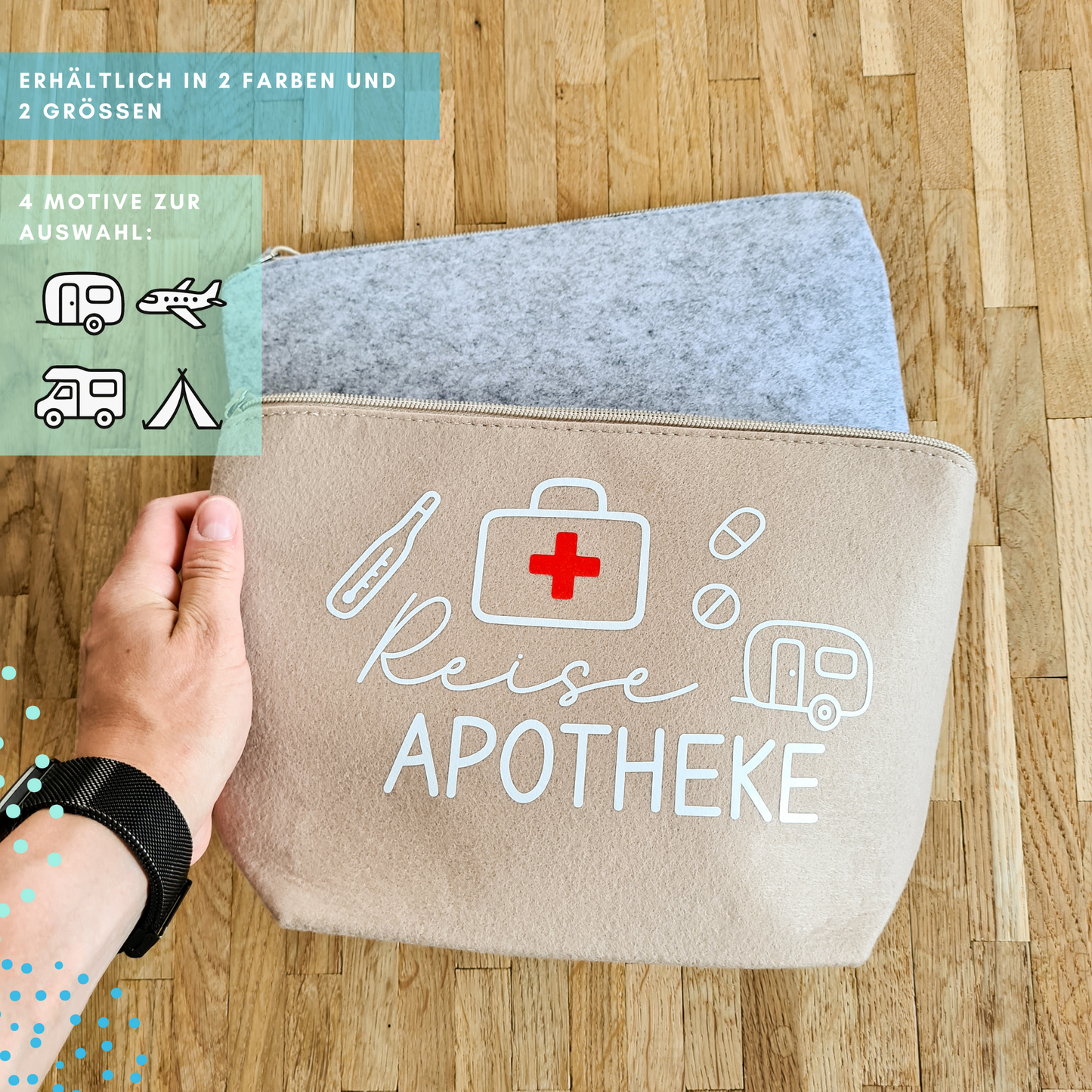 Filztasche "Reise Apotheke"
