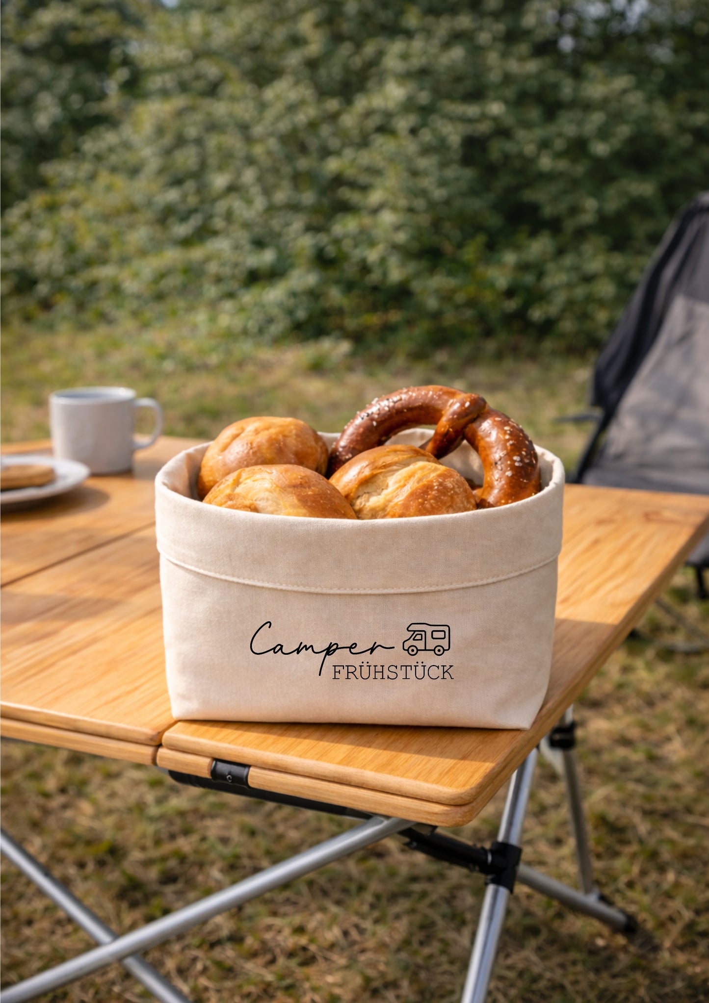 Brotkorb "Camper Frühstück"