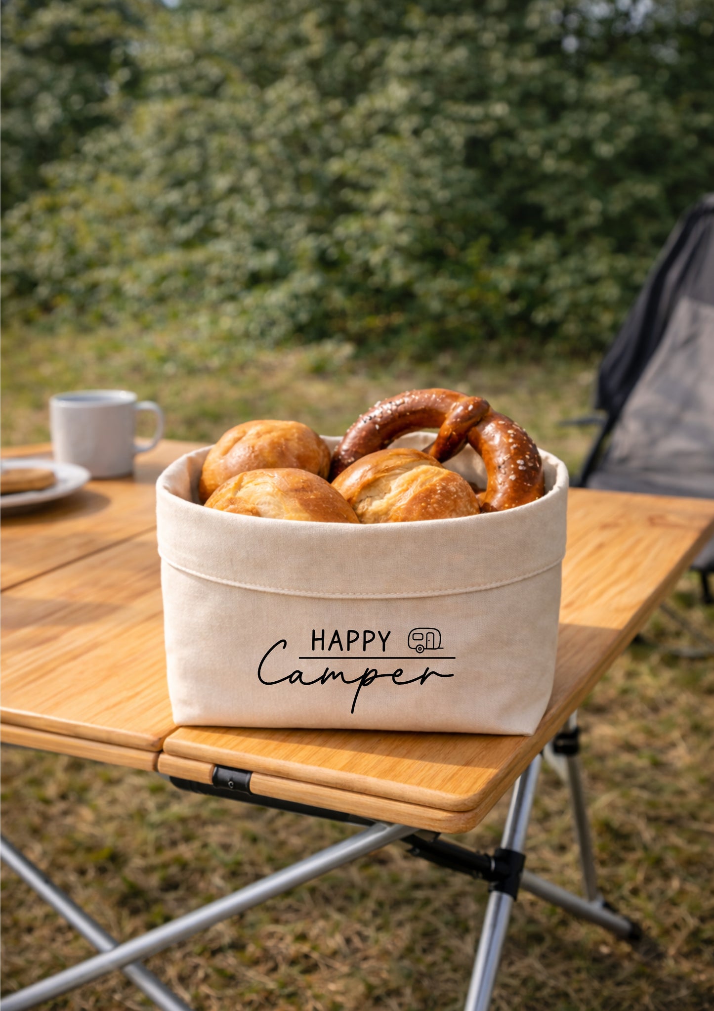Brotkorb "Camper Frühstück"